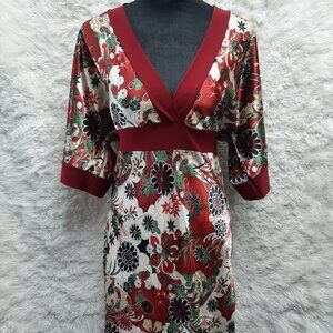 Uno Core USA Ladies Kimono Style Satin Blouse One size